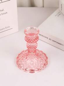 3pcs Clear Glass Candle Holder, Universal Candle Holder For All Seasons, Two Ways To Use, Suitable For All Kinds Of Candles, Table Decoration, Office Table Decoration, Scented Candle Cups, Candlelight Dinner, Room Atmosphere, Patio Decoration, Valentine's Day Party Decoration, Room Decoration, Gift Decoration, Dining Table Centerpiece,