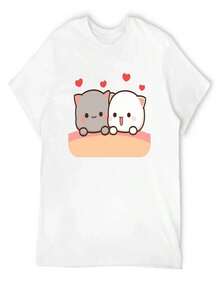 2025 Champion Tank Davis All Match American Fashion Brand Printed Men's And Women's Loose Summer Loose Short Sleeve T Shirt - 白色 - 查看 1