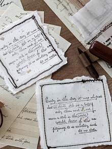 30 peças de materiais vintage para scrapbooking, padrões criativos de traços, série de estúdio de costura, adequados para presentes, escritório, casa, marcação, etiquetas, salas de aula, brinquedos de entretenimento, diários de estudantes, adesivos de decoração retrô