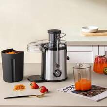 Centrífuga Alimentos Elétrica Juicer Suco Frutas - Preto - Visão 5