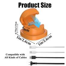 4PCS Cord Organizer Holder, Strong Adhesive Desk Cable Management Magnetic Easy Open,Organize Phone Charging Cords Wire Holder Organizer Neatly For Home,Office,Car,Desk,Nightstand(Say Goodbye To Messy Data Cables) For Office, Dorm And Home Use Cable Organizer Charger Accessories - 彩色 - 查看 2