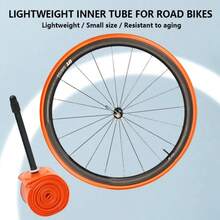 28g Ultra-leichter Fahrrad-Schlauch, TPU-Material, leichter Fahrrad-Schlauch mit französischem Ventil, geeignet für Rennrad, kompatibel mit Felge, Scheibenbremse, Reifen