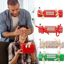 1件/4件圣诞惊喜钱袋惊喜钱拉手提包圣诞礼物存钱罐拉出式圣诞糖果盒袋子 - 彩色 - 查看 8