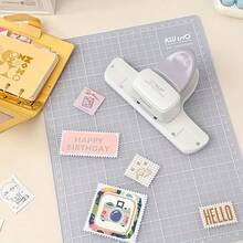 Precision Paper Stamp Photo Cutter, Scrapbook Trimmer, Lightweight Cutting Machine - Purple - View 4