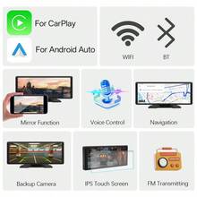10.26 Inch Car Radio Multimedia Video Player Wireless Carplay And Wireless Android Auto Portable Universal Car Monitor