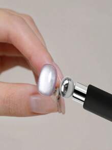 2 件新款美甲猫眼磁力圆柱迷你带保护套：强磁吸引力，易于设计美甲图案，美甲猫眼图案设计工具，3D 猫眼美甲效果，适合女士、美容院和家庭 DIY，无香味