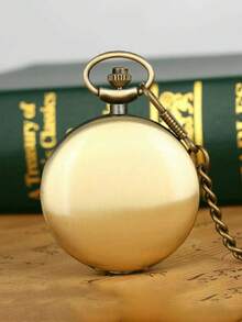 1pc Personalized Engraved Pocket Watch, Custom Name Pocket Watch, Wedding Gift, Groomsman Gift, Groom's Father Gift, Gift For Him, Dad's Gift, Wedding Gift, Valentine's Day Gift, Halloween Gift, Christmas Gift