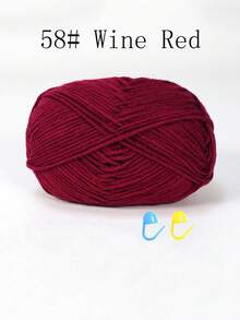 1/3包 50克 4股钩针线，带记号扣的钩针线，初学者钩针套装，多包装编织线，优质腈纶线，柔软钩针线，DIY工艺品，围巾（配饰颜色随机）