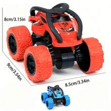 2 Pack Car Toys For 3 4 5 6 Year Old Boy Girl, Push And Go Cars Toys For Toddler Age 3-6, Monster Trucks Friction Vehicles Toy, 360° Rotating Stunt Car Toy For Kids Christmas Birthday Gifts - Multicolor - View 7