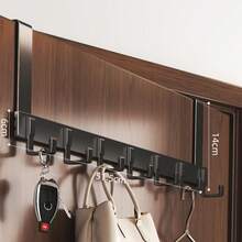 1pc 20cm High Quality Over-The-Door Hook, Easy Installation Without Drilling, Suitable For Hanging Hats, Keys And More To Save Space In Entryway, Bathroom, Bedroom, Home, Dorm And More. Also Can Be Used For Hanging Bags, Clothes Racks, Hobbies, Relationships, Wall Shelves, Wall Hooks, Adhesives, Door Hooks, Wall Stickers. - 彩色 - 查看 23