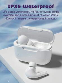 GENAI 无线耳塞，无线耳机 HiFi 立体声耳机，带 ENC 降噪麦克风，长播放时间入耳式耳塞，无线 5.3 运动耳机，适用于 Android IOS