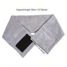 1个超大号重力睡眠眼罩头带 - 遮光隔音助眠，舒适面料，无需电池，白色和灰色可选，适合侧睡/俯睡者、打鼾者和疲劳缓解者，睡眠眼罩，舒适睡衣，简约设计，柔软面料眼罩 - 彩色 - 查看 7