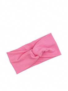 3件套女士针织发带套装，粉色调，适合派对和休闲外出，粉色配饰发带头巾发箍吸汗带，秋冬季女士度假装扮发饰，优雅围巾女士头巾柔软头巾