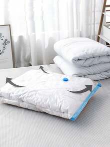 5 piezas Bolsas de almacenamiento al vacío, Bolsas de compresión extra gruesas a prueba de agua y aire para edredones, ropa, viajes, dormitorio, bolsas reutilizables ahorradoras de espacio, ideales para regalos de Navidad