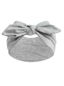 DAZY 1/3/4/6条装女士蝴蝶结兔耳发箍，波西米亚风超宽可爱兔耳打结头巾，圣诞节/秋季/秋冬季发饰，女士弹力纯色蝴蝶结发带，适合健身/瑜伽/运动/户外活动，四季皆宜的纯色休闲发带，女士头巾柔软头巾围巾 - 彩色 - 查看 13