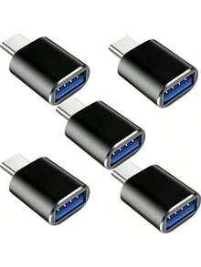 USB C To USB Adapter [5 Packs], Thunderbolt 3 To USB 3.0 OTG Adapter
