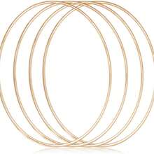 12 pezzi di centrotavola in metallo dorato/argentato per tavolo da pranzo, corona argentata con supporto in legno - cerchio fai-da-te, per decorazioni di matrimoni, feste e compleanni