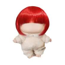 Novo Conjunto de Perucas de Boneca de 15-17cm de 1st/2nd/3rd Geração, Penteado Bobo Fofo, Adequado para Fantasia de Boneca , Festa, Festival, Styling de Feriado