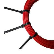 100/200/300/400 piezas Bridas de nailon negras, surtido de tamaños (12+10+8+6+4) pulgadas, bridas de nailon negras multiusos con autobloqueo, bridas de plástico premium, adecuadas para el hogar, la oficina, el jardín y el taller