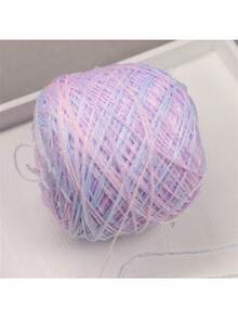 50克彩色独特金银色毛线团，钩针编织毛线，闪亮手工毛线，适合DIY编织和钩针项目——非常适合制作毛衣、帽子、包包和玩偶 - 彩色 - 查看 40