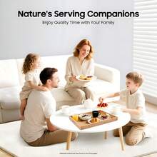 Bamboo Serving Trays Set - 4-Piece -Friendly Wooden Tray With Oil-Rubbed Finish, Durable & Stylish For Home, Restaurant, And Outdoor Use - 紀錄 - 查看 2