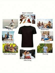 Pride Shirt - Gay Pride Rainbow 100% Cotton 180g I'm The Rainbow Sheep In The Family T-Shirt - Machine Washable, Short Sleeve, Crew Neck - 黑色 - 查看 5