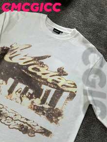 EMCGICC Manfinity Y2k Long Sleeve Shirts ,Graphic T Shirt Cotton 250g,Fashionable Hip-Hop For Men -  Long Sleeve T-Shirts, Funny Vintage Shirts,Regular Fit, Street Style, Digital Print,  Ideal Gift - 白色 - 查看 2
