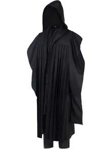 Anakin Costume Adult Men Tunic Hooded Robe Outfits Halloween Cosplay Uniform - Dark Black - View 3