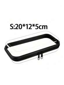 PVC Zipper Storage Box, Transparent Hard Zipper Protective Case, Transparent Hard Stackable Toy Storage Bag, Home Storage Box, Multi-Purpose Transparent Storage Box, Suitable For Clothing Storage, Fully Functional Storage Bag, Transparent Zipper Bag, Portable Travel Storage Box, Storage Bag, Digital Product Storage - Multicolor - View 10