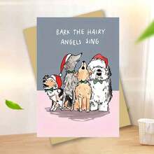Unique Cartoon-Themed Christmas Greeting Card For Friends & Family - Ideal Holiday Gift