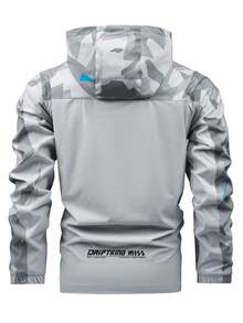 Men's Long Sleeve Jacket, Casual Sports Wear For Men, Fashionable Spring - Light Grey - View 2