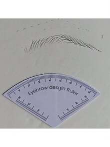 2pcs Eyebrow Drawing Tool For Tattoo Artists, Quick Eyebrow Design Makeup Eyebrow Drawing Auxiliary Tool Ruler, Microneedle Eyebrow Embroidery Mapping Tool, Shape Permanent Makeup Drawing Guide Ruler, Tattoo Supplies Reusable Suitable For Valentine's Day Gifts And Other Holiday Gifts - Multicolor - View 4