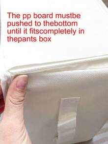 1 件 960D 牛津布衣柜整理箱，衣服整理箱，双手柄折叠储物箱，织物储物箱 - 米色 - 查看 7