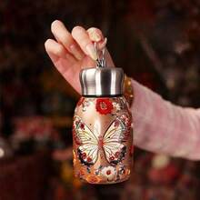 New Retro Chinese Style Stainless Steel Cup With Handle, Portable Tumbler For Car/Office, Heat-Preserving - Multicolor - View 15