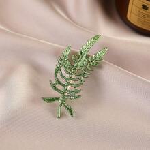 1pc Vintage Zinc Alloy Leaf Design Brooch, Plant Brooch Suitable For Daily Wear In Spring, Summer, Autumn And Winter Halloween Accessories Teachers Day Jewelry Costume Accessories Bag Charms Office Accessories Christmas Gift - Multicolor - View 14
