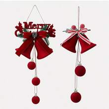 1pc Christmas Ornaments - Christmas Hangable Ornament,Flocked Red Decoration Hangable For Window Store Festival Holiday Party Seasonal Display,Christmas Ornaments Ball, Christmas Tree Hanging Decorations, Hanging Pendant For Home, Party, Wedding, Winter, Holiday Decor