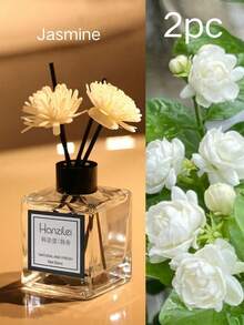 1 pièce/2 pièces Ensemble d'huiles parfumées pour la maison 50 ml, senteurs de osmanthe, jasmin, pêche blanche, thé blanc, gardénia. Longue durée et fraîcheur. Convient pour la salle de bain, le salon, la chambre à coucher (quantité aléatoire de bâtonnets parfumés/fleurs décoratives) - Divers parfums - Voir 19