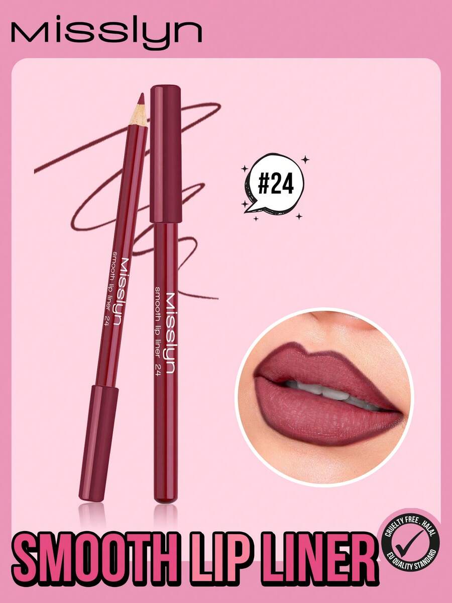 Smooth Lip Liner Pencil, Long-Lasting Color, Intense Lip Color, Glides On Smoothly, Lip Liner
