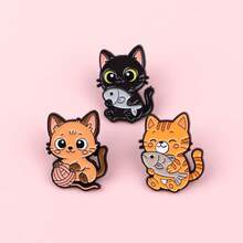 Cat Enamel Pin Lapel Pins Badges On Backpack Women's Brooch Clothes Gift Jewelry Fashion Accessories - ZH1220-2 - View 13