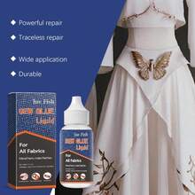 织物胶、服装修补胶、可水洗和熨烫粘合胶 - 藍色 - 查看 3