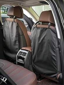 2 件/1 件汽车座椅靠背保护套 + 3 个口袋收纳袋，超大防水踢脚垫后座保护套，汽车座椅靠背套，用于防止灰尘、污垢和划痕 - 通用汽车内饰保护套，汽车内饰保护配件 - 彩色 - 查看 12