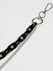 1pc Hip Hop Pants Chain Accessory, Fluorescent Resin Pants Chain, Cashew Flower Square Scarf Waist Chain Summer, School