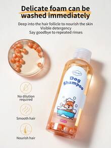 GJYC PET 狗狗古龍水洗髮水 - 為柔軟閃亮的毛皮提供修護 - 經典清新香氣,持久芳香 - 5.07盎司容量 - 橘色 - 查看 3