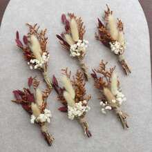 6/12/20 Mini Dried Flowers Ivory Dry Flowers, Natural Gypsophila Branches For Wedding, Home Table Vase Decor, DIY Wreath Floral, Fall Thanksgiving Autumn Decoration