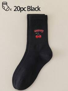 40只/30只/24只装男女通用舒适运动袜，适合运动和训练，女士长袜，适合休闲和商务穿着，抗菌、柔软、黑白配色，防臭、吸湿排汗、轻便透气，适合秋冬季节穿着，另有20只/10只/8只/6只/4只/2只装可选。透气性极佳。 - 彩色 - 查看 26