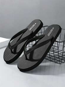 Men's Comfortable, Lightweight, Personalized Slippers, Beach Flip Flops, Non-Slip Sandals, Summer