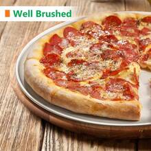 Stainless Steel Pizza Pans 12 Inch PizzaPan For Oven Steel Pizza Tray Round Pizza Plate Set Of 1