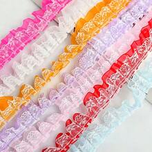 Colorful Double-Layer Ruffle Lace Tulle Trim, Sewing Accessory For DIY Clothing, Curtains, Skirt Hem - Multicolor - View 6