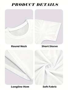 Remake H E L L Star Graphic Short Sleeve White Color Shirt Men Women S-5XL - 白色 - 查看 4