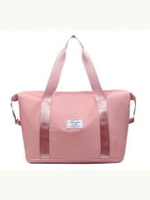 新款可折叠运动健身包批发，干湿分离旅行包，大容量学生手提包，可扩展旅行行李包，带多个口袋，适合男士/女士，适合行李箱手柄 - 彩色 - 查看 2